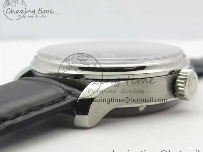 MIROTIME 0108 Portuguese Real PR Real Annual Calendar IW503502 ZF 1:1 Best Edition Black Dial Steel Markers on Black Leather Strap A StreetReady 7134